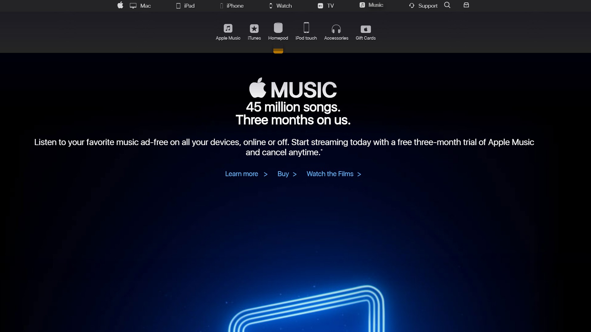 Apple.com Music UX/UI redesign