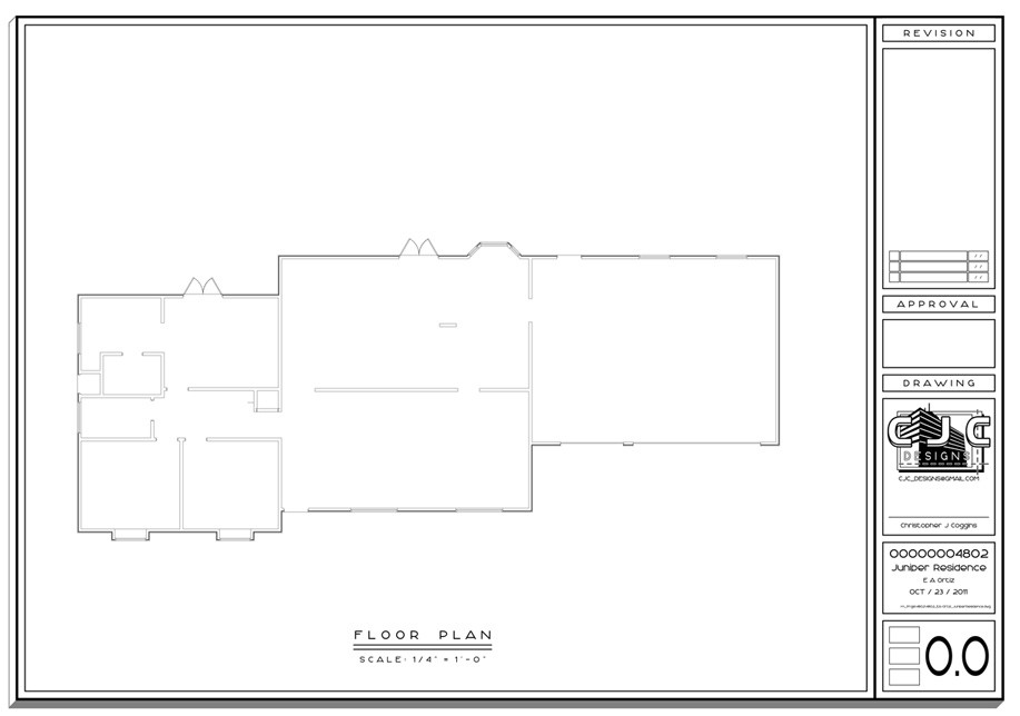 CAD drafting architechtural floor plan block.
