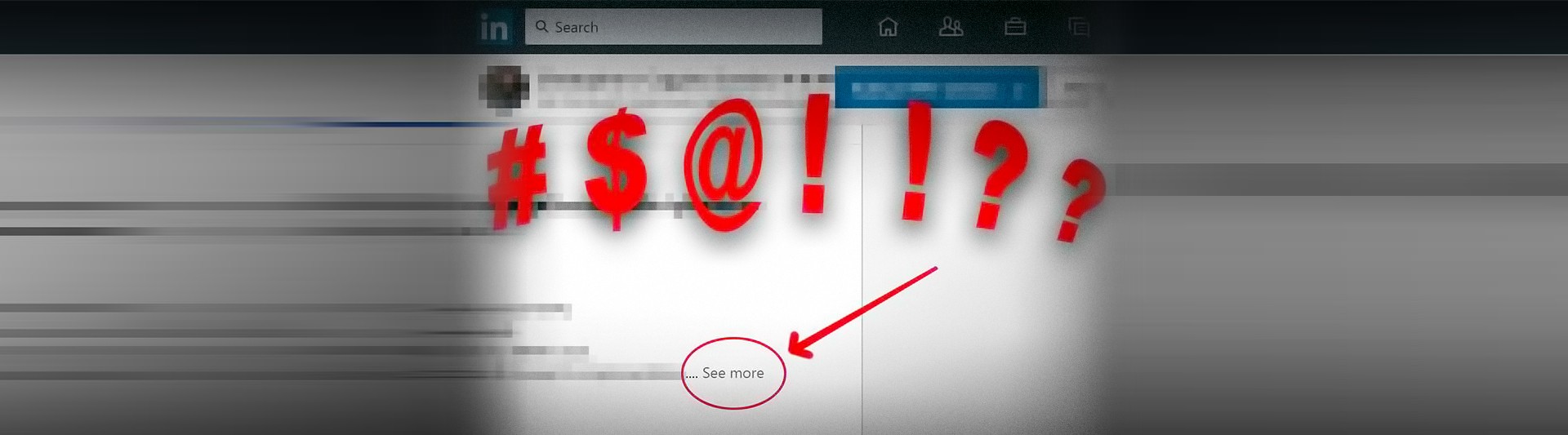 LinkedIn profiles made shorter with a forced 'show more...' link.