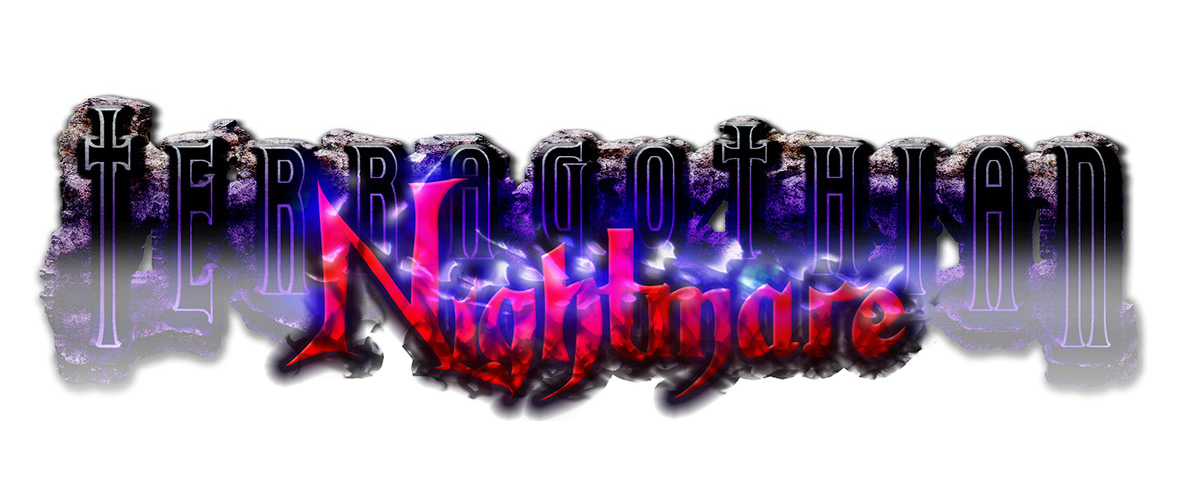 Terragothian Nightmare haunted attraction logo.